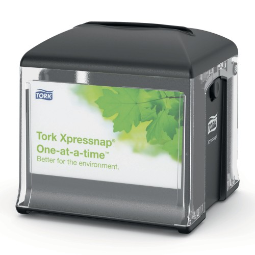 Dozownik do serwetek Tork Xpressnap Snack 272808 na stolik - system N10 - czarny