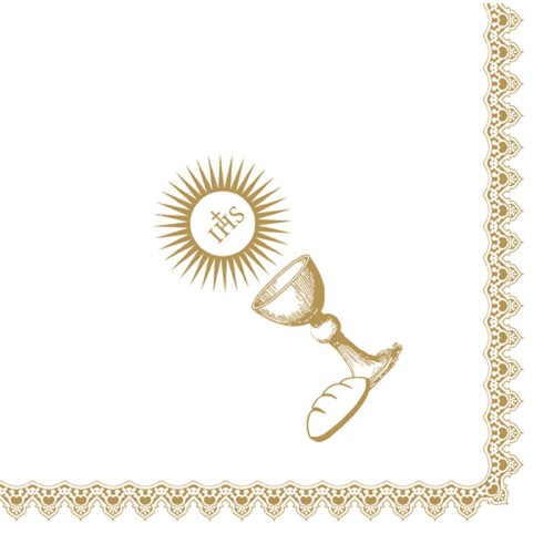 Serwetki Dunisoft - 40 x 40 cm - komunijne - 60 szt.