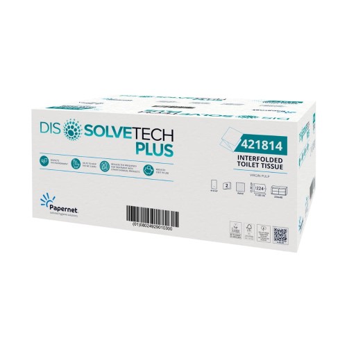 Papier toaletowy w składce Papernet 421814 - Dissolve Tech Plus - 8960 listków