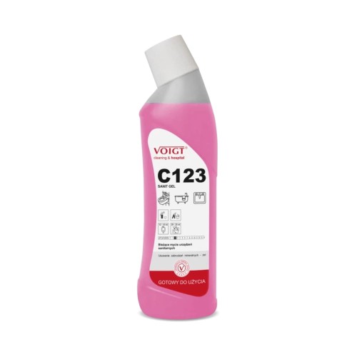 C 123 Sanit Gel - Bieżące mycie urządzeń sanitarnych - 750 ml