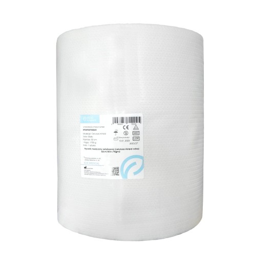 Ręcznik medyczny do włosów i ciała - celuloza airlaid - rolka 32 cm x 80 m