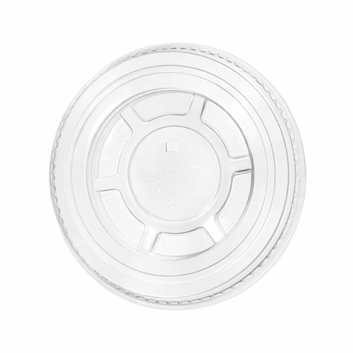 Wieczko do kubków PET - płaskie bez nacięcia 78 mm - 50 szt.