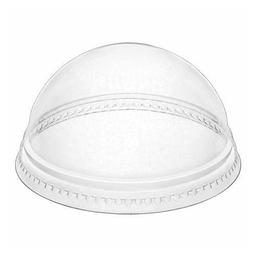 Wieczko do kubków PET - wypukłe bez otworu 95 mm - 50 szt.