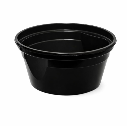 Miska na zupę - czarna z uchwytami EASY HANDLE - 570 ml - 50 szt.