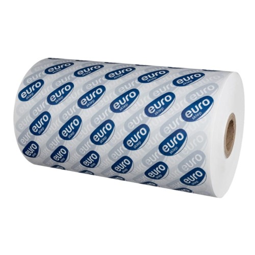 Papier pakowy w roli - powlekany polietylenem - z logiem EURO - szerokość 35 cm - 10 kg