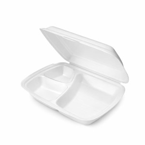 Pojemnik obiadowy menu box trzykomorowy - 125 szt.