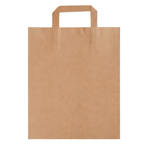 Torby papierowe z uchem - cateringowe - 26 x 16 x 33 cm - kraft - 250 szt.