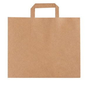 Torby papierowe z uchem - cateringowe - 32 x 22 x 25 cm - kraft - 250 szt.