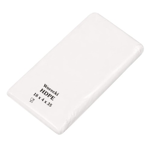 Woreczki foliowe hdpe 18 x 35 cm - 9 μm - opakowanie 0,8 kg