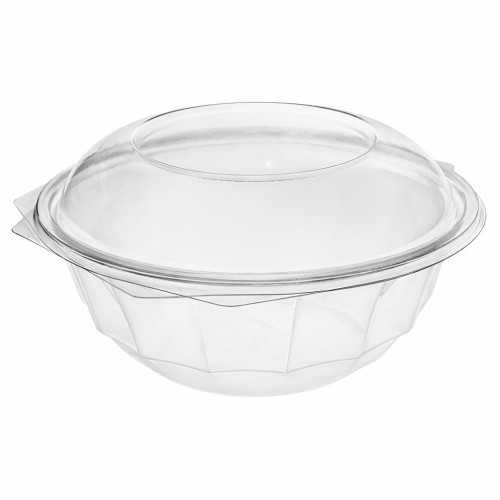 SH190/1000 - okrągły pojemnik sałatkowy PET z zamknięciem - 1000 ml - 120 szt.