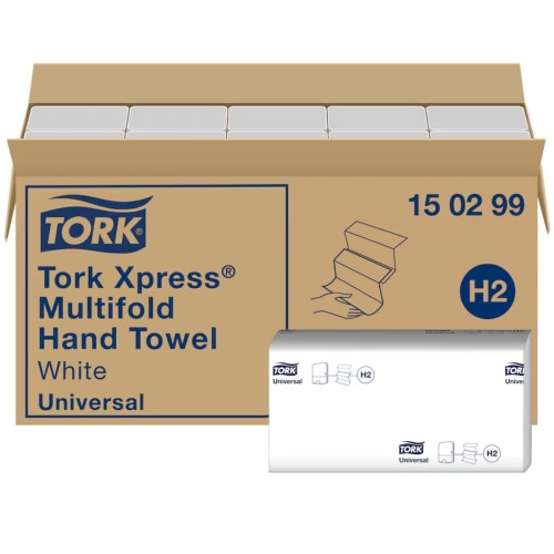 Ręcznik z-z Xpress Tork 150299 - biały - 2 warstwy - 4740 odcinki