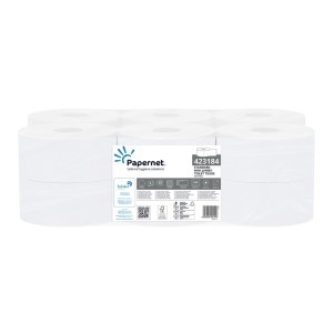 Papier toaletowy Papernet 423184 - mini jumbo - 170 m - 12 rolek
