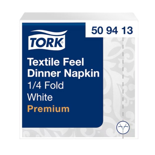 Serwetki obiadowe Tork 509413 - LinStyle Elegance - białe - 39 cm - 50 szt.
