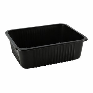 Pojemniki obiadowe do zgrzewu - 227x178x80 mm - niedzielone - 80 szt.