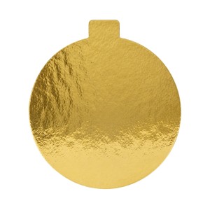Tacka bankietówka - podkładka pod monoporcje - złota - 10 cm - 200 szt.
