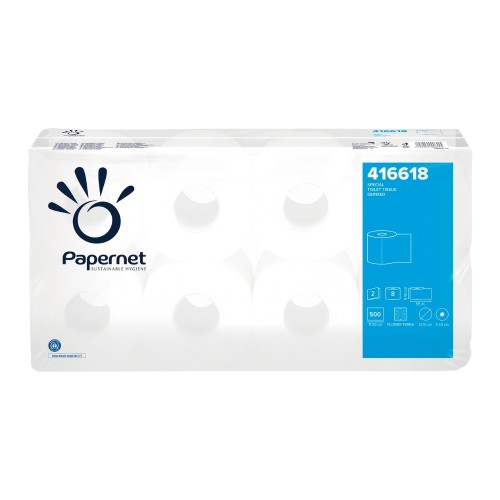 Papier toaletowy Papernet 416618 - 2 warstwy - 55 m - 8 rolek - T4