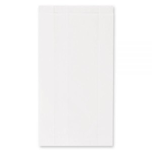 Torebki na pieczywo - fałdowe papierowe - białe- 29 x 15 x 6,5 cm - 1000 szt.