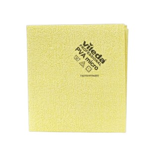 Ściereczka PVA Micro - Vileda Professional - mikro włókno - żółta - 38 x 35 cm