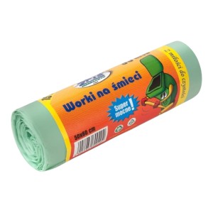 Worki na śmieci ZPTS Kowalczyk 35 l - zielone - 15 szt.