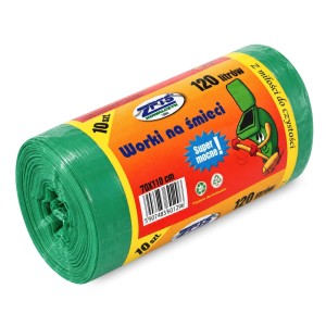 Worki na śmieci ZPTS Kowalczyk 120 l - zielone - 10 szt.