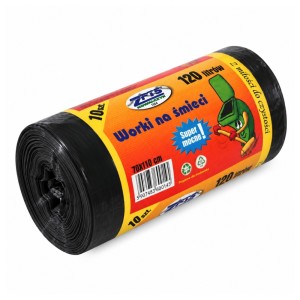 Worki na śmieci ZPTS Kowalczyk 120 l - czarne - 10 szt.