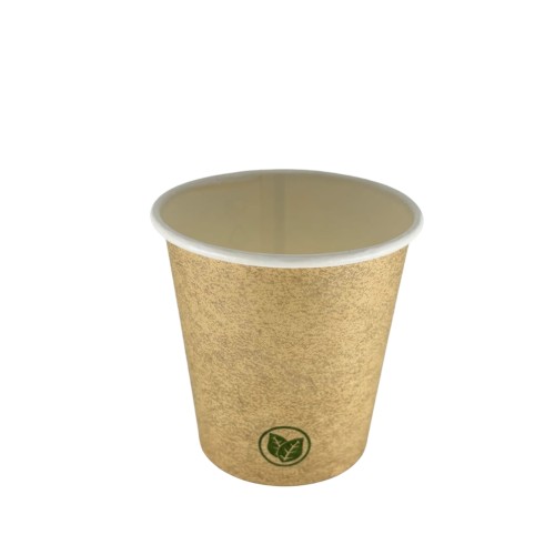 Kubek papierowy 0% plastiku - kraft - 100 ml - 50 szt.