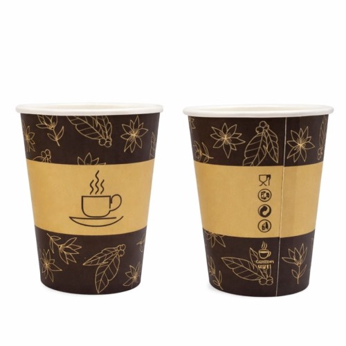 Kubek papierowy 0% plastiku - z nadrukiem - 250 ml - 50 szt.