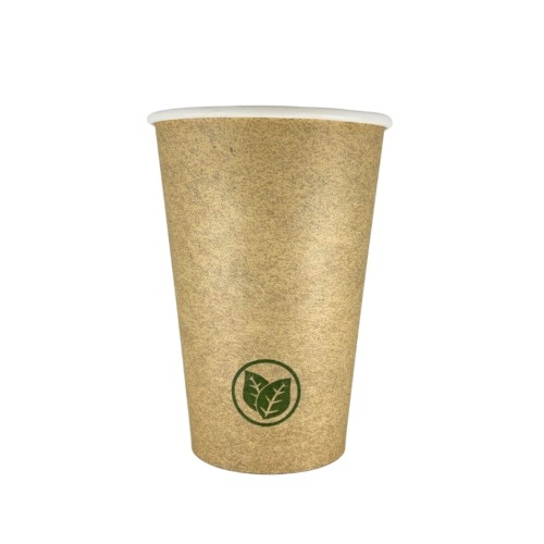 Kubek papierowy 0% plastiku - kraft - 300 ml - 50 szt.