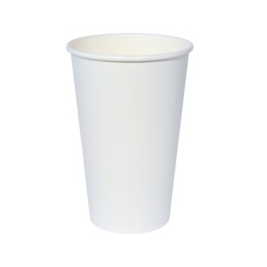 Kubek papierowy 0% plastiku - biały - 400 ml - 50 szt.