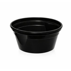 Miska na zupę - czarna z uchwytami EASY HANDLE - 460 ml - 50 szt.