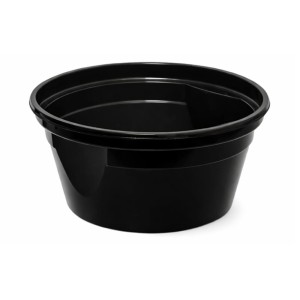 Miska na zupę - czarna z uchwytami EASY HANDLE - 570 ml - 50 szt.