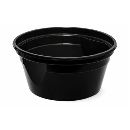 Miska na zupę - czarna z uchwytami EASY HANDLE - 570 ml - 50 szt.