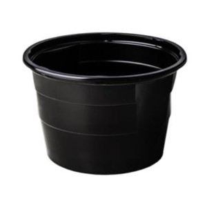 Miska na zupę - czarna z uchwytami EASY HANDLE - 910 ml - 50 szt.