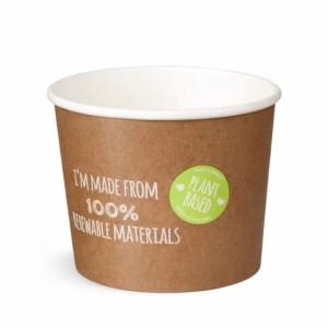 Pojemnik papierowy Food to Go - PLANT - ekologiczny - 500 ml - 25 szt.
