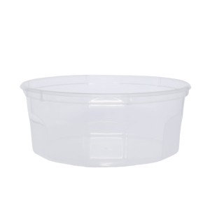 Pojemnik plastikowy okrągły 350 ml - wielorazowy PP-BS - 200 szt.