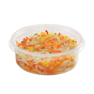 Pojemnik PP plastikowy na zupę okrągły 250 ml - wielorazowy - Guillin - 50 szt.